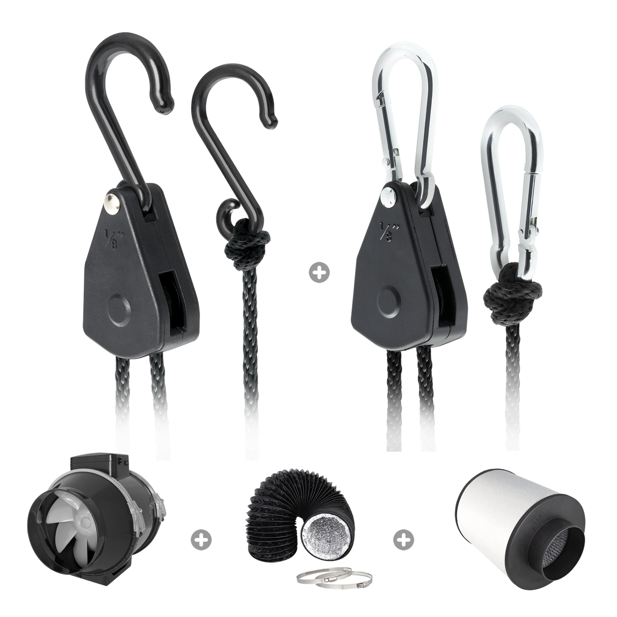 Abluft-Komplettset 100mm/250m³h TRAFIKA EXTRACTOR KIT
