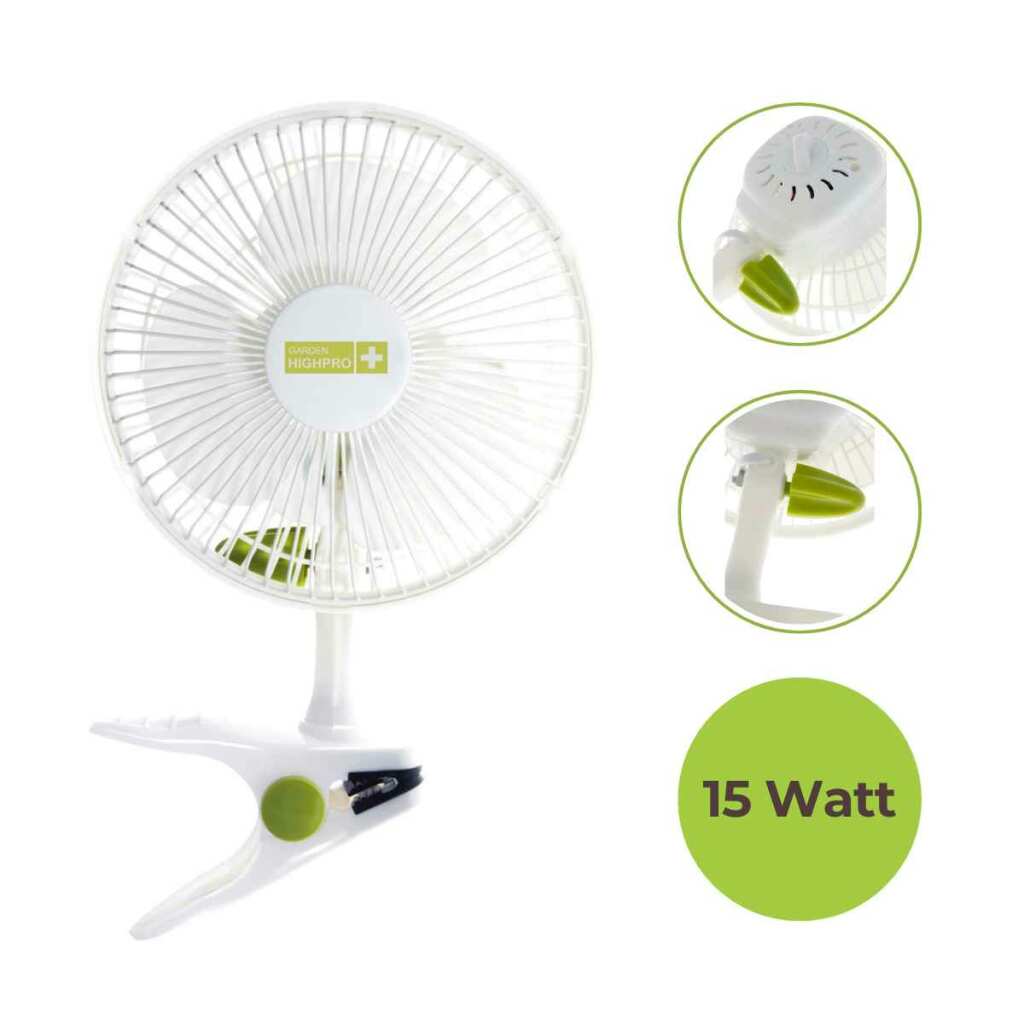 Profan ECO 15cm 15W Ventilator mit Clip von Garden HighPro