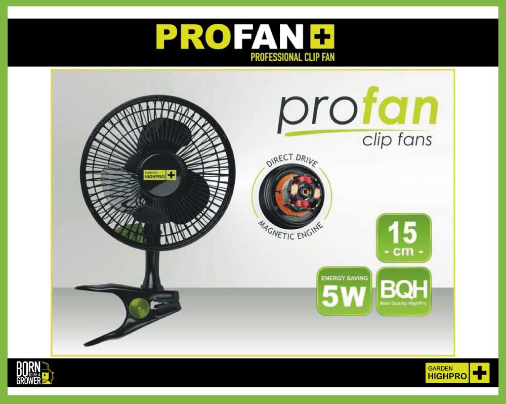 Grow Ventilator mit Clip und 5 Watt von Garden HighPro Flyer.