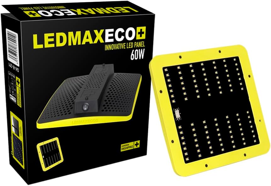 Garden Highpro LEDMAXECO 60 W – LED Grow Lampe Vollspektrum 3000 K