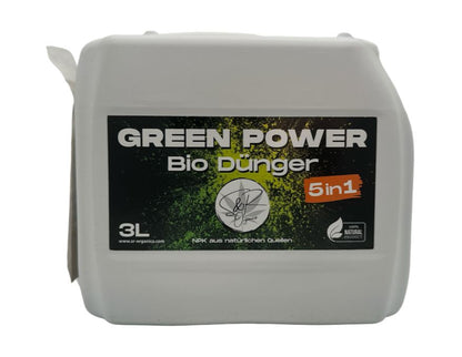 3L GREEN POWER 5in1 S&R Organics Bio Dünger Vegan & Demeter inkl. 30g Vegan Phosphor Boost
