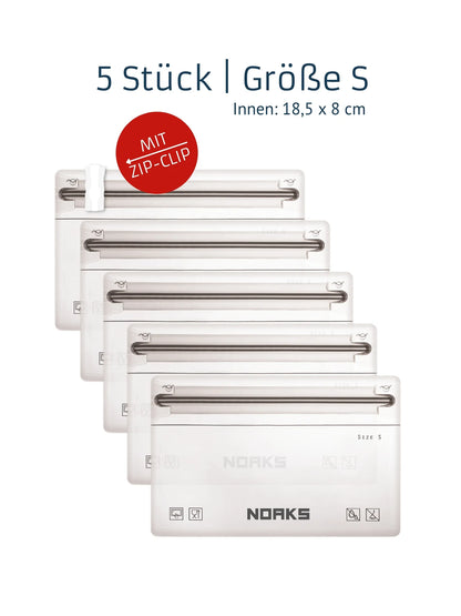NOAKS Bags ORIGINAL – wasserdichte & geruchsdichte Beutel, 5er-Pack