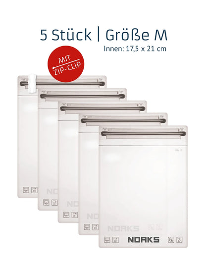 NOAKS Bags ORIGINAL – wasserdichte & geruchsdichte Beutel, 5er-Pack