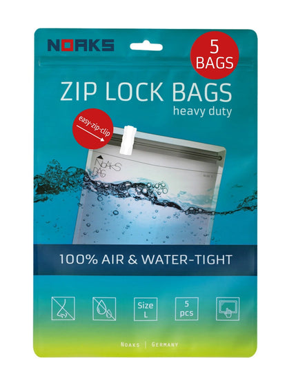 NOAKS Bags ORIGINAL – wasserdichte & geruchsdichte Beutel, 5er-Pack