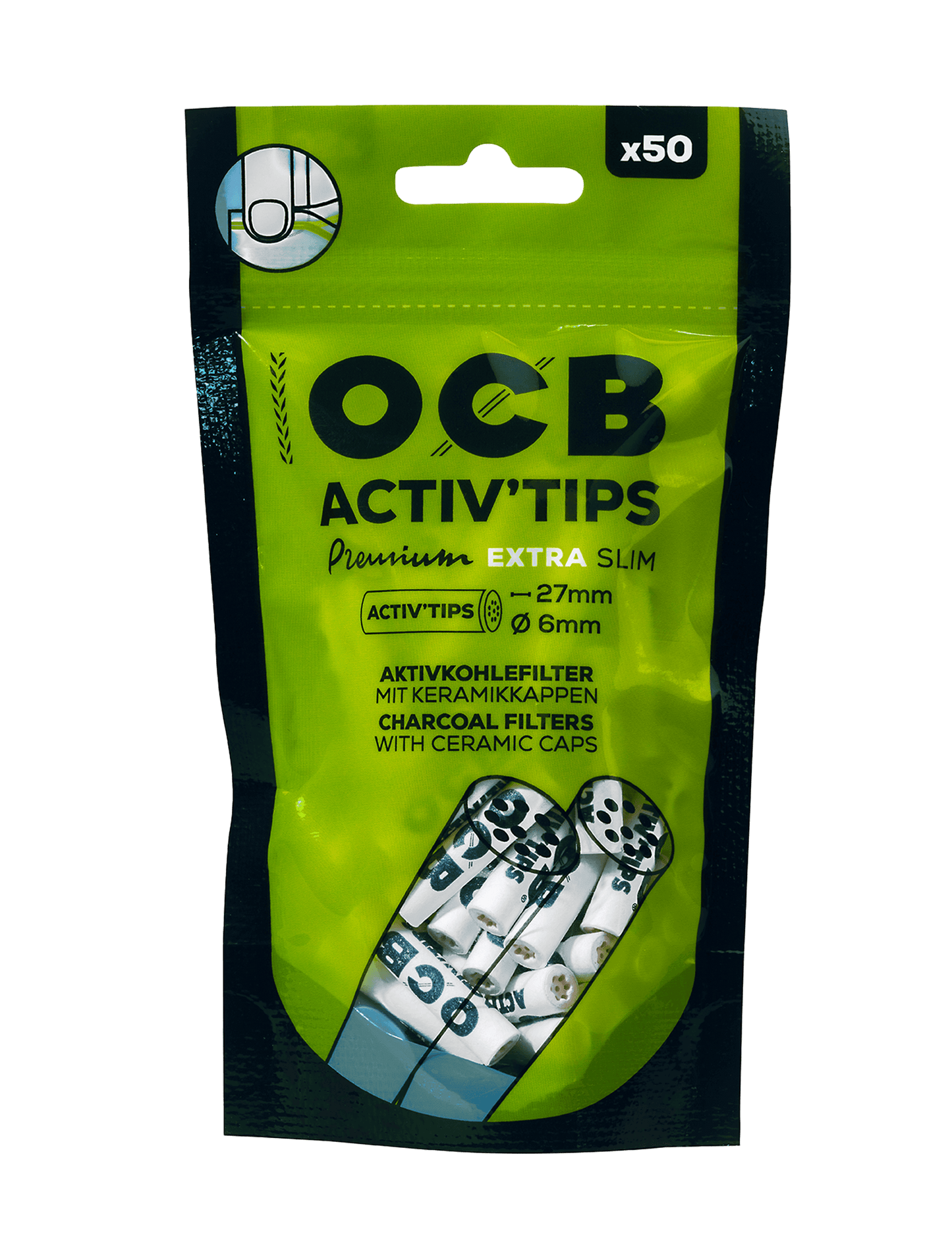 OCB activ tips 50er 6mm extra slim