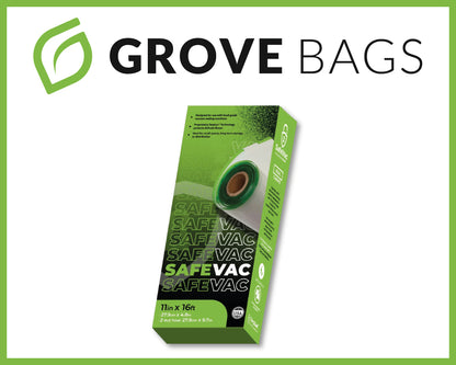 Grovebags Terploc SafeVac - atmungsaktive Vakuumierbeutel (28cmx4,8m) 2 Rollen