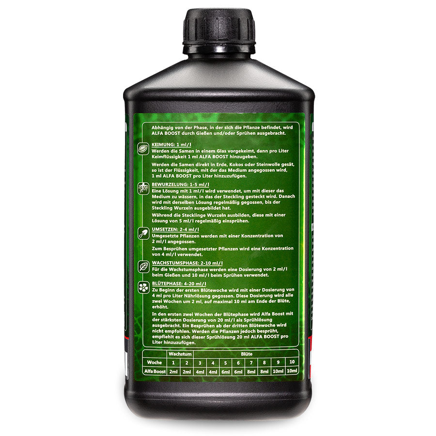 GrowSArtig Alfa Boost All-in-One Pflanzenzusatz – 250 ml, 500 ml, 1 L