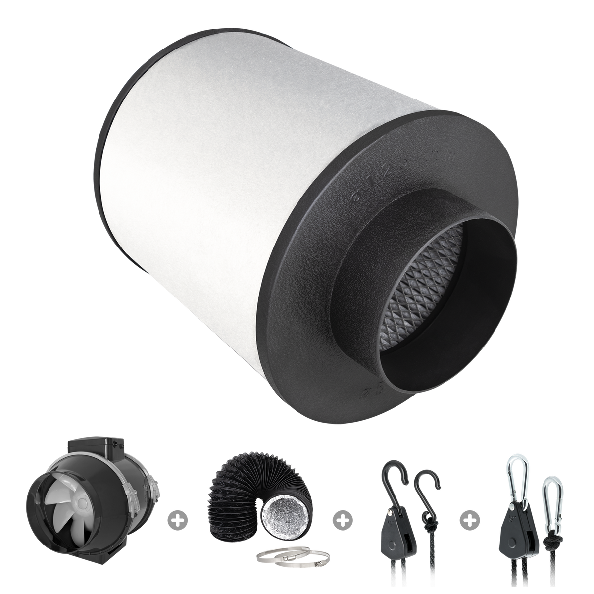 Abluft-Komplettset 100mm/250m³h TRAFIKA EXTRACTOR KIT