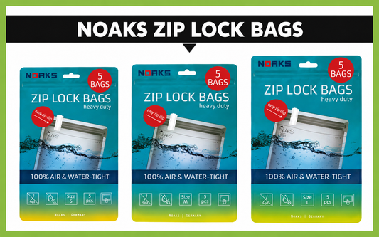 NOAKS Bags ORIGINAL – wasserdichte & geruchsdichte Beutel, 5er-Pack