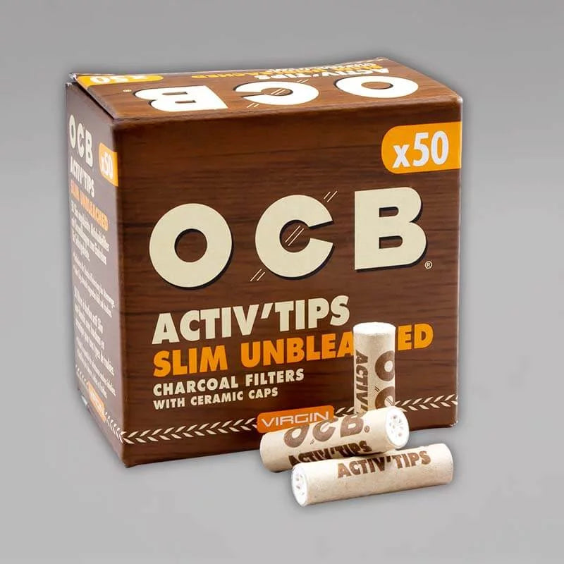 OCB activ tips 50er 7mm braun