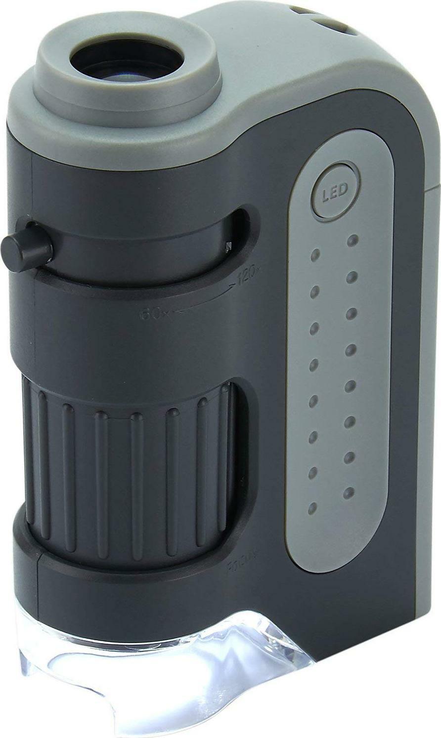 Carson MM-300 MicroBrite Plus 60x-120x LED Taschenmikroskop asphärische Linsen