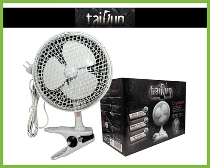 Taifun  15W Ø 15cm Grow Ventilator - 2 Möglichkeiten: Clip oder Standventilator