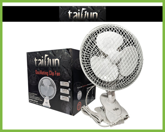 Taifun 18cm 20W Clip Ventilator Oszillierend (mit Schwenkfunktion)