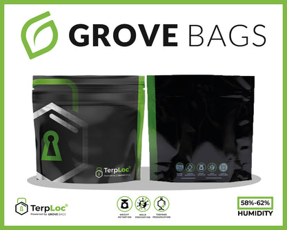 Grove Bags TerpLoc Beutel (20,5x22,5cm, 50g) OHNE Fenster
