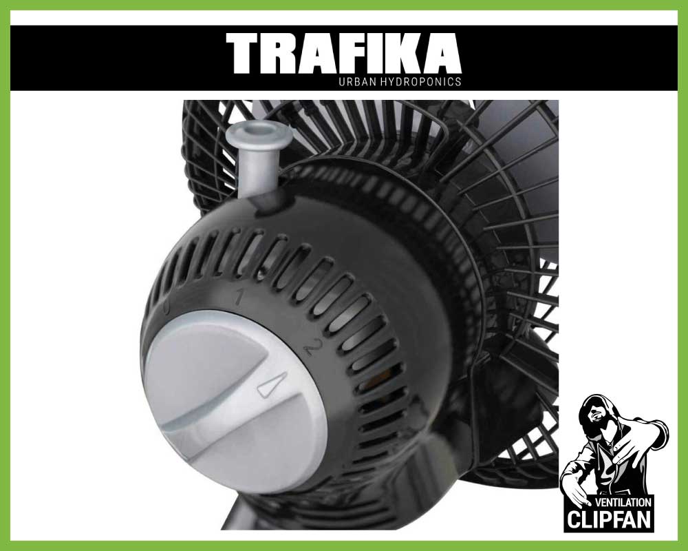 Schwenkventilator mit 20 Watt von TRAFIKA Detailansicht.