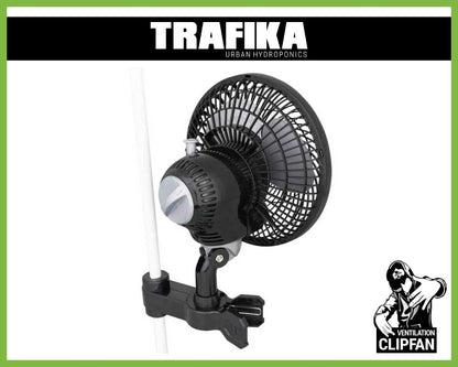 Schwenkventilator mit 20 Watt von TRAFIKA Rückansicht.