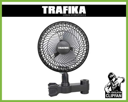 Schwenkventilator mit 20 Watt von TRAFIKA Vorderansicht.