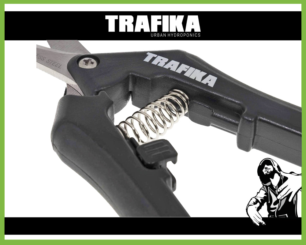 Trafika Ernteschere, gerade Klinge Gartenschere Pflanzenschere Trimmschere