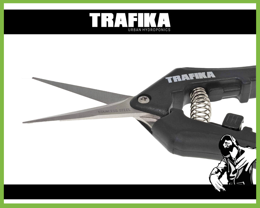 Trafika Ernteschere, gerade Klinge Gartenschere Pflanzenschere Trimmschere